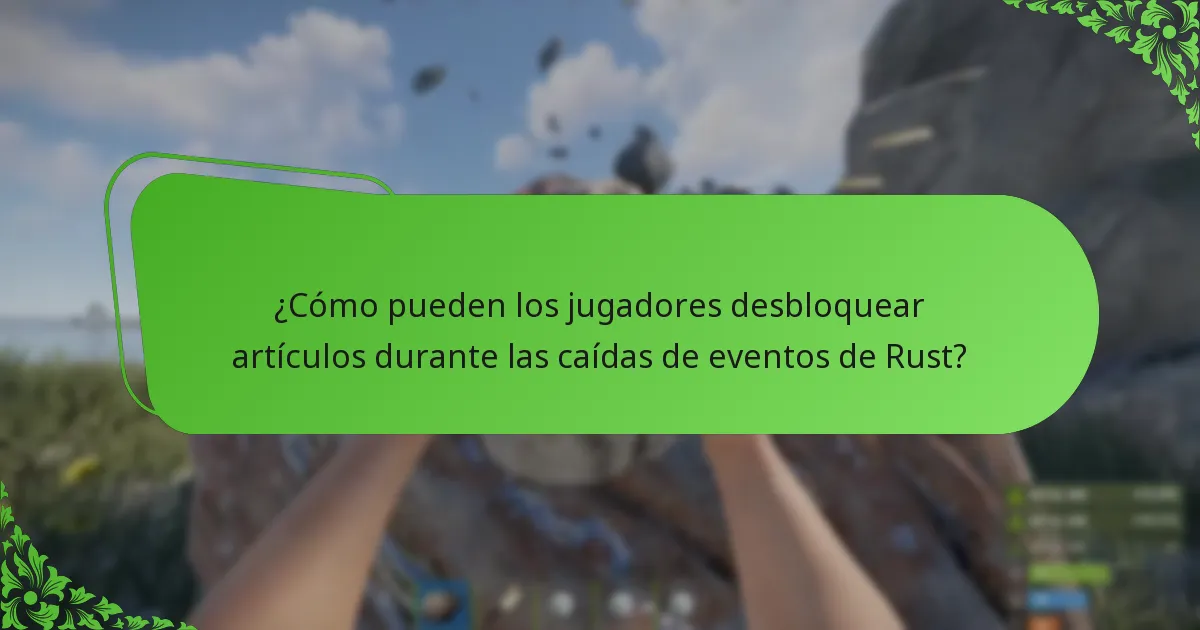 ¿Qué campañas benéficas están asociadas con las caídas de eventos de Rust?