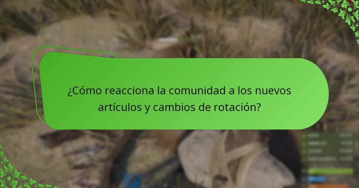 ¿Cuáles son las últimas actualizaciones de rotación para la tienda de artículos de Rust?