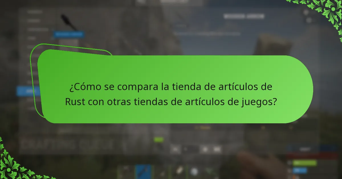 ¿Con qué frecuencia rotan los artículos en la tienda de artículos de Rust?