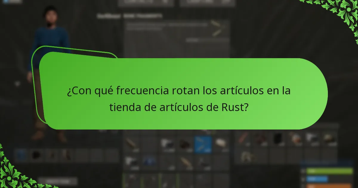 ¿Cuál es la retroalimentación de los jugadores sobre los artículos de la tienda de artículos de Rust?
