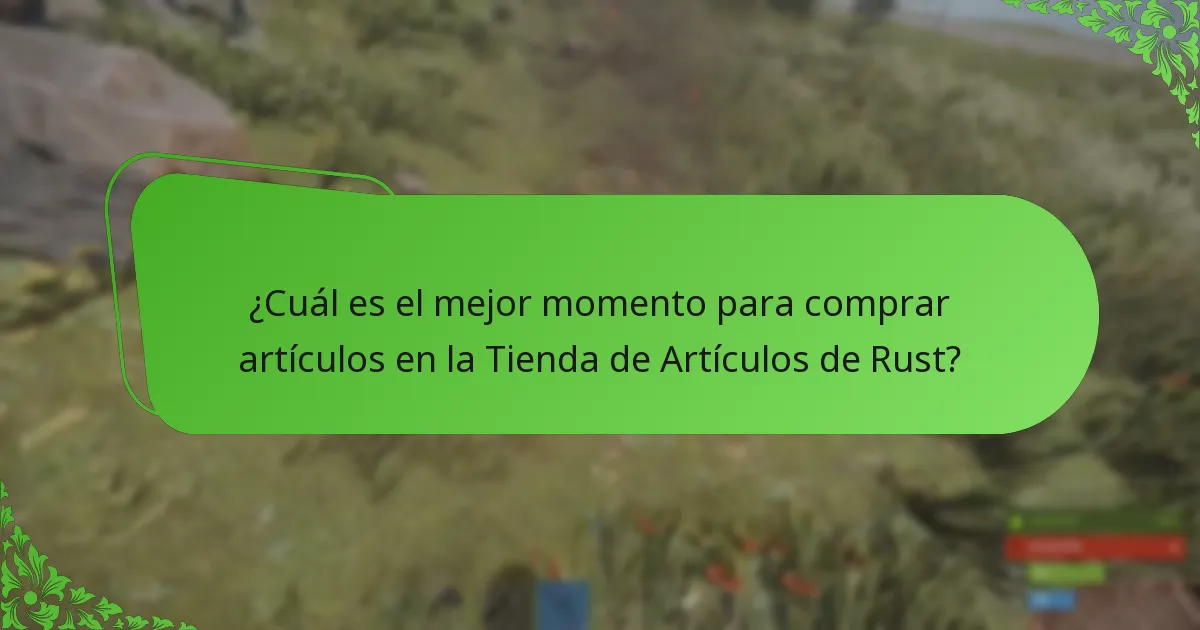 ¿Cómo afectan los cambios estacionales a la Tienda de Artículos de Rust?