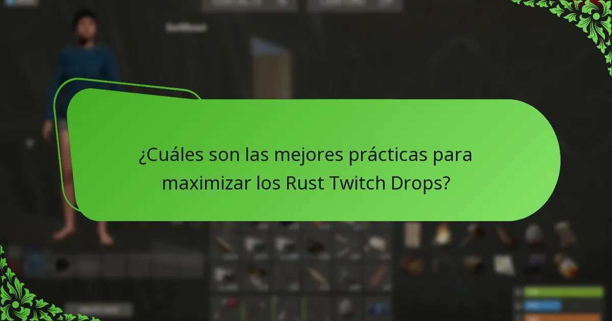 ¿Qué eventos y asociaciones están actualmente activos para los Rust Twitch Drops?