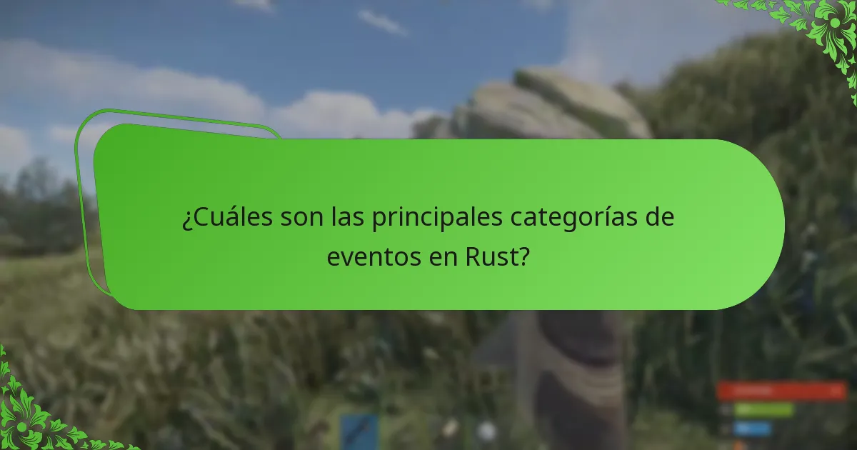 ¿Cuáles son los horarios de los próximos eventos de Rust?