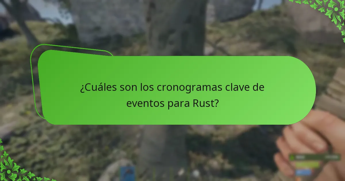 ¿Cómo influye la retroalimentación de los jugadores en los eventos de Rust?