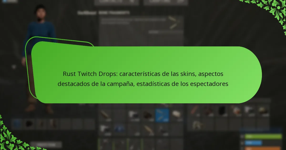Rust Twitch Drops: características de las skins, aspectos destacados de la campaña, estadísticas de los espectadores