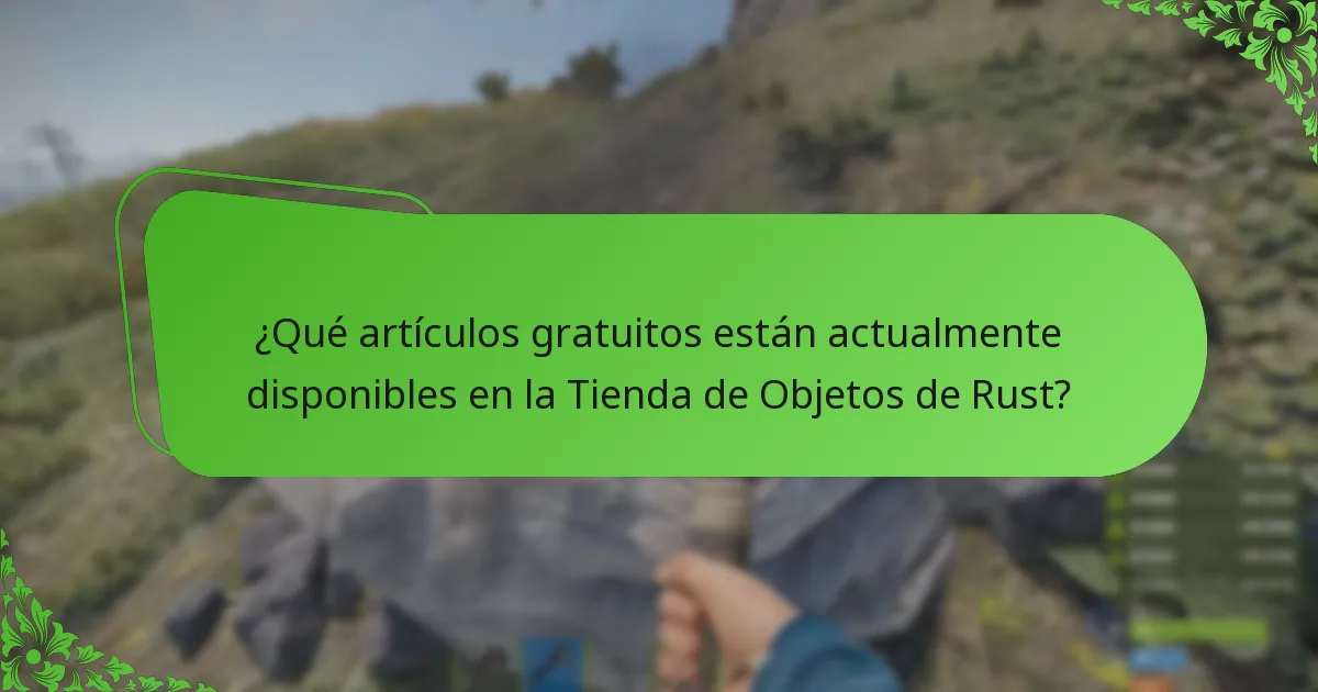 ¿Qué artículos tienen disponibilidad limitada en la Tienda de Objetos de Rust?