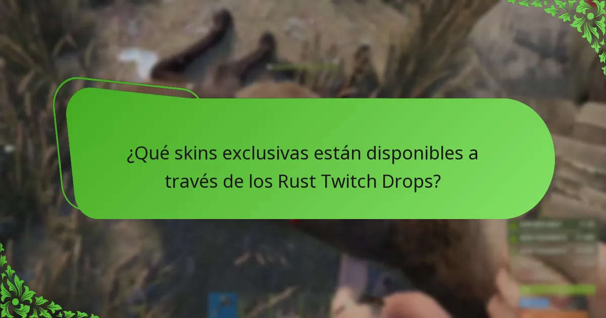 ¿Cómo participar en los eventos de Rust Twitch Drops?
